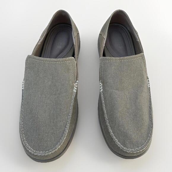 Crocs Santa Cruz Men’s Slip On Shoes Casual Frayed Style, Loafers/Sz. 11 - Picture 1 of 10